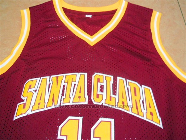 Maglia NCAA Santa Clara University Steve Nash #11 Rosso